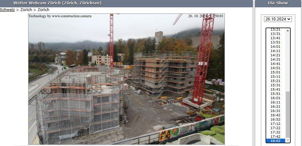 Construction Camera Zurich